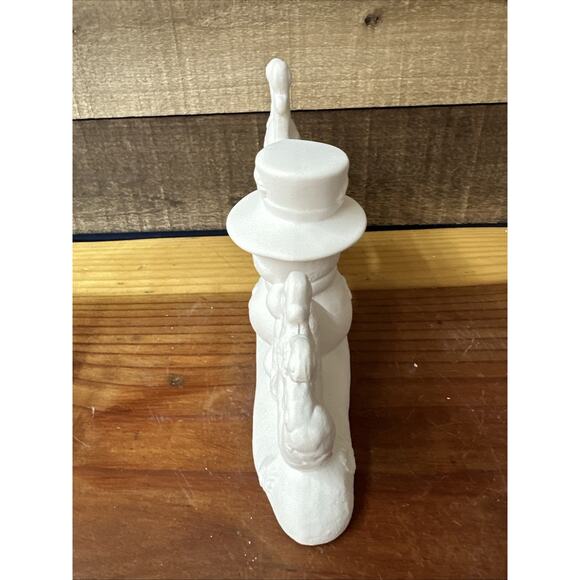 Ready to Paint Ceramic Snowman Snowflakes Snow Holiday Winter Decor 10” Long - Picture 4 of 5